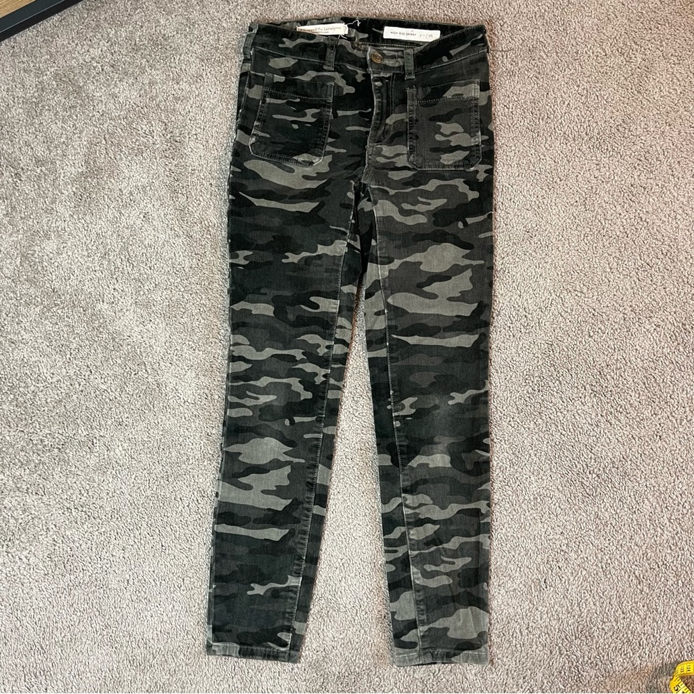 Pilcro and the letterpress high rise skinny corduroy size 26